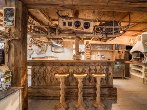 A kitchen or kitchenette at Chalet in Stubaital by Ski Slope & Sauna