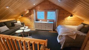 Posezení v ubytování Peaceful Hideaway near Levi Adventures activities