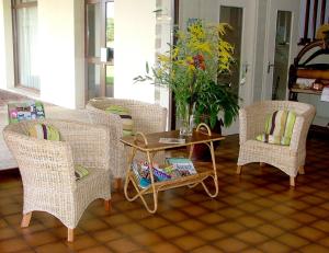 Posezení v ubytování Auberge d'Andaines