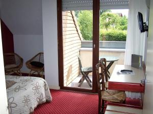 Balkón nebo terasa v ubytování Auberge d'Andaines