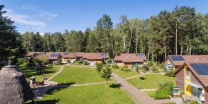 an aerial view of a group of houses at Ferienzentrum Trassenmoor in Trassenheide