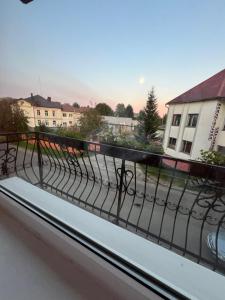a view of a balcony with a fence at Удеч in Zhidachov