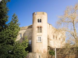 budynek z wieżą na górze w obiekcie Pousada Castelo de Alvito w mieście Alvito