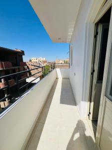 En balkon eller terrasse på Fontana Guste house