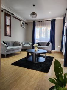 Χώρος καθιστικού στο Jackies place