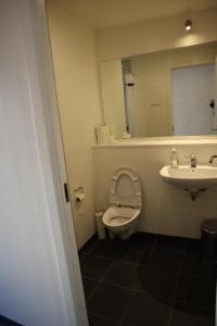 Koupelna v ubytování Rooms in quiet Black Courtyard Apartment