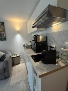 Kuchyň nebo kuchyňský kout v ubytování Modern Hideway studio + 3 fotografie