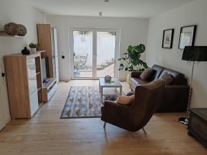 Χώρος καθιστικού στο Moderne Ferienwohnung
