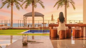 Bazén v ubytování Gyeongju Neulsiwon Pension nebo v jeho okolí + 3 fotografie