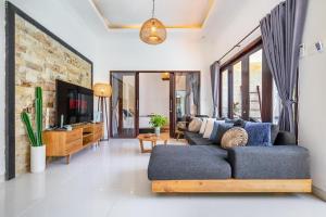 Ruang duduk di Niraya Haven-Santai Biru Kutuh