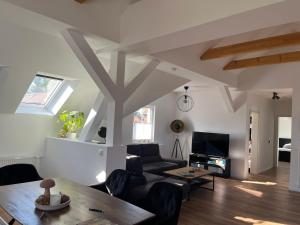 Гостиная зона в Gutshof von Gemünden Ferienwohnung 1