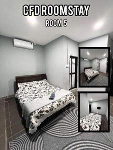 Katil atau katil-katil dalam bilik di CFD ROOMSTAY Dungun