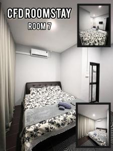 Katil atau katil-katil dalam bilik di CFD ROOMSTAY Dungun
