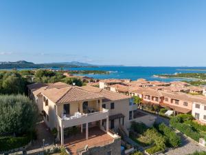 an aerial view of a villa in a resort at Relaxing Baia De Bahas seaview 1Bedroom Apartment B4 sleeps 4 in Marinella