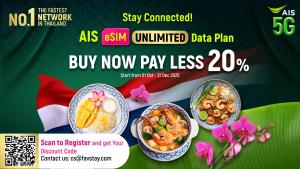 a poster for a new food promotion with bowls of food at Wendy the Pool Resort @ Koh Kood in Ko Kood