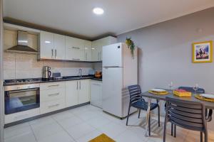 Kuchyň nebo kuchyňský kout v ubytování Urban View Modern Flat Steps from Kaleici Near Sea