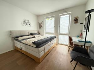 Ένα ή περισσότερα κρεβάτια σε δωμάτιο στο Premium Stay Essen near Messe