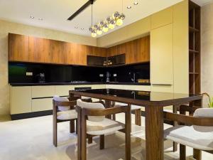 Kuchyň nebo kuchyňský kout v ubytování Villa djerba laguna