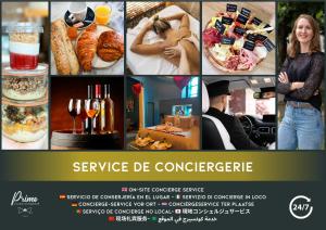 a collage of pictures of food and drinks at PanoramiK Hippodrome - 2 ch - Parking - By Primo concIergerie in Caen