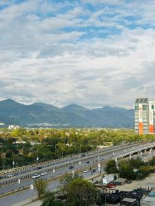 Nespecifikovaný výhled na hory nebo výhled na hory při pohledu z apartmánu