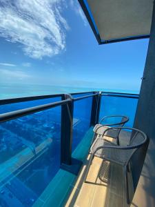 Γενική θέα στη θάλασσα ή θέα στη θάλασσα από  αυτό το ξενοδοχείο διαμερισμάτων