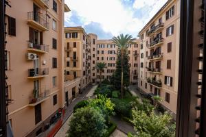 a view from a window of an apartment building at MAMA Luxury in Rome