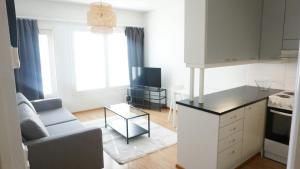 Kuchyň nebo kuchyňský kout v ubytování Convenient Apartment for 2 with Sauna
