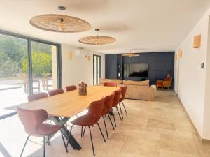 Χώρος καθιστικού στο Superbe Villa Arià avec piscine chauffée