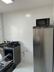 Η κουζίνα ή μικρή κουζίνα στο Apartamento na Região do Grande Dirceu