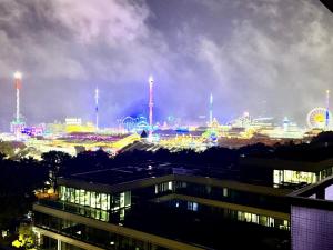 Γενική άποψη της πόλης Μόναχο ή θέα της πόλης από  αυτό το διαμέρισμα