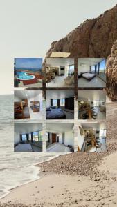 a collage of photos of a hotel on the beach at Alojamientovacacional657 in Rodadero