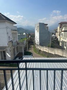 En generel udsigt til bjerge eller udsigt til bjerge taget fra villaen