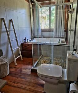 Koupelna v ubytování Sítio Recanto da Paz Casa Amarela