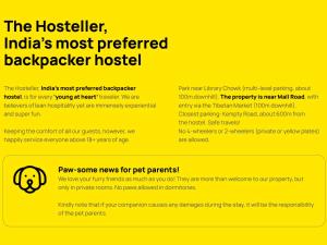 a screenshot of a page of a website with a hostel at The Hosteller Mussoorie, Mall Road in Mussoorie