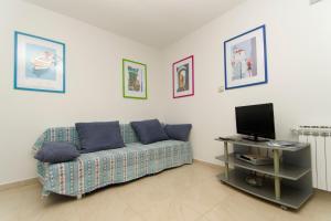 TV a/nebo společenská místnost v ubytování Apartment and rooms Jurišić