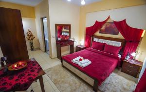 Postel nebo postele na pokoji v ubytování Relax pozar