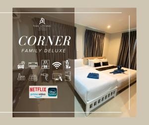 a poster of a bedroom with a bed in a room at The Living Hotel SamutPrakan in Bang Bo +183 photos