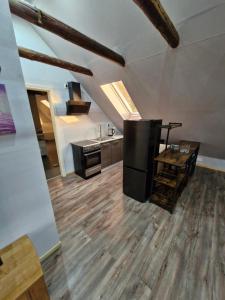 Dapur atau dapur kecil di Ferienappartement Alter Bangsteder Hof