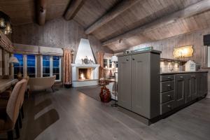 Dapur atau dapur kecil di Cabin Hourt