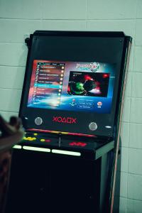 a video game system on top of a refrigerator at Villa Sapphire by Blue Robin - Private Taiping Villa 20pax River & Waterfall in Taiping +37 photos
