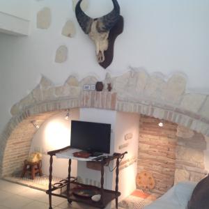 TV a/nebo společenská místnost v ubytování Antica Dimora