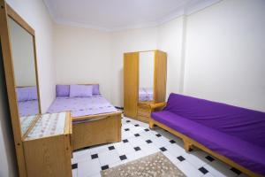 Postel nebo postele na pokoji v ubytování Sea View three bed room High Floor fully AC free WI-FI and parking for familes only
