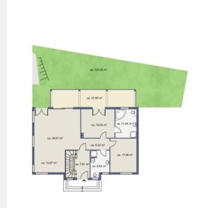 a floor plan of a house at Apart Promonti in Nauders