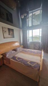 Postel nebo postele na pokoji v ubytování Apartament Faleza Dunarii