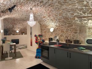 Kuchyň nebo kuchyňský kout v ubytování Gite Vert - Paradis de Provence + 9 fotografií