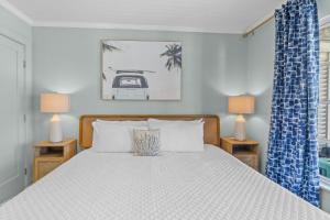 Postel nebo postele na pokoji v ubytování Salty Soul