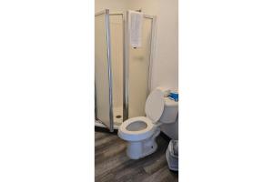 ローズバーグにあるHotel O Motel 10 Lordsburg I-10のトイレとシャワー付きのバスルーム +7枚の写真