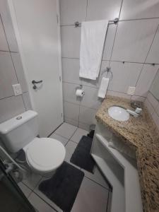 Ένα μπάνιο στο Piscina na Cobertura