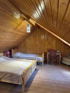 Postel nebo postele na pokoji v ubytování Holiday home in a beautiful ski resort Bakuriani