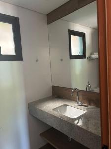 Et badeværelse på Quinta Santa Bárbara Eco Resort